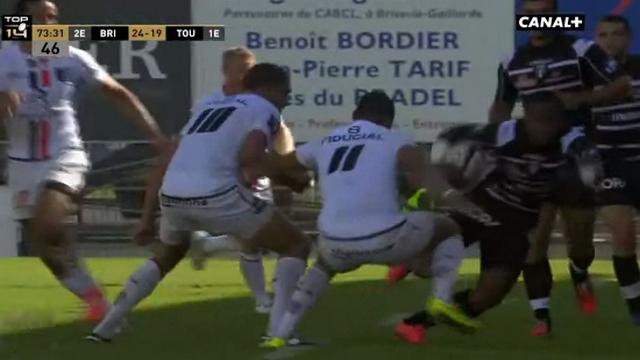 VIDEO. Top 14 - Benito Masilevu casse les genoux de Gaël Fickou et donne la victoire à Brive face à Toulouse