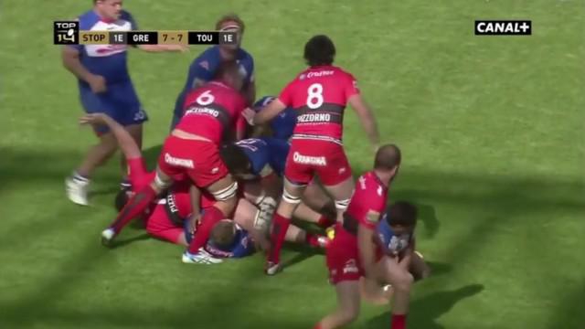 VIDEO. Top 14 - FCG. Hendrik Roodt cité après son déblayage dangereux sur Virgile Bruni