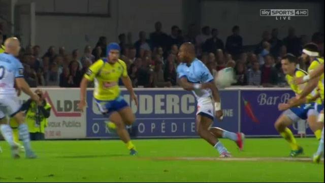 VIDEO. Top 14 - Aviron Bayonnais. Joe Rokocoko fait la toupie et donne le tournis aux Clermontois