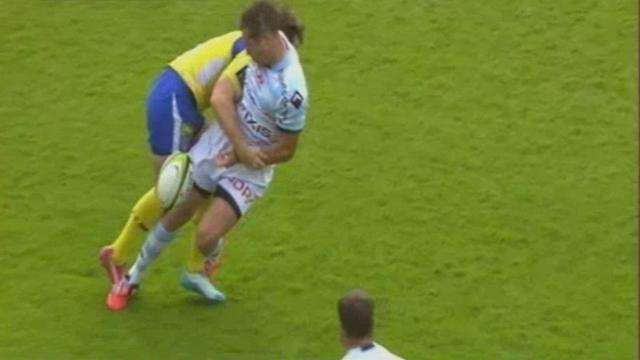 VIDEO. Top 14 - ASM - Racing-Métro. Johan Goosen baptisé par les énormes caramels des Clermontois 