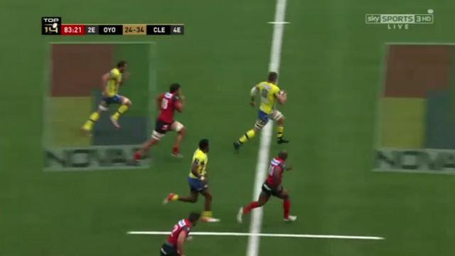 VIDEO. Top 14. L'ASM décroche son 3e bonus offensif sur une contre-attaque de 70m