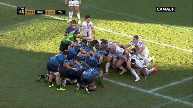 VIDEO. Top 14. Montpellier met le Stade Toulousain au supplice en mêlée