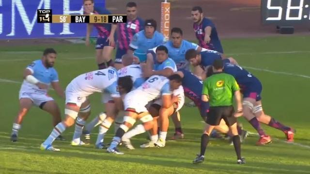 VIDEO. Top 14 : le Stade Français relance, remonte 95 mètres et inscrit un bel essai face à l'Aviron Bayonnais