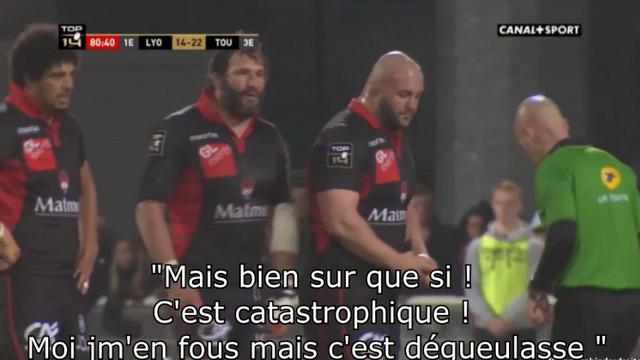 VIDEO. Top 14 - L'échange verbal musclé entre Lionel Nallet et M. Péchambert