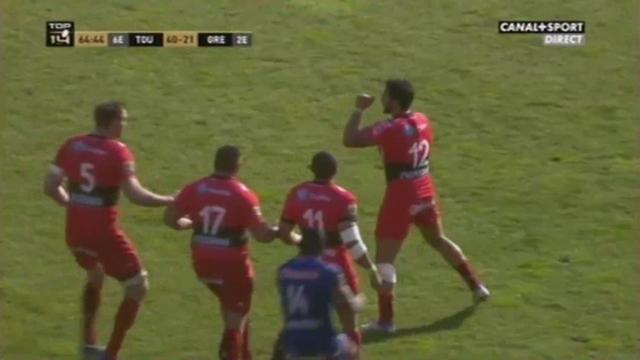 VIDEO. Top 14 - RCT. Quand Maxime Mermoz feinte l'arrêt de volée pour embrouiller les Grenoblois