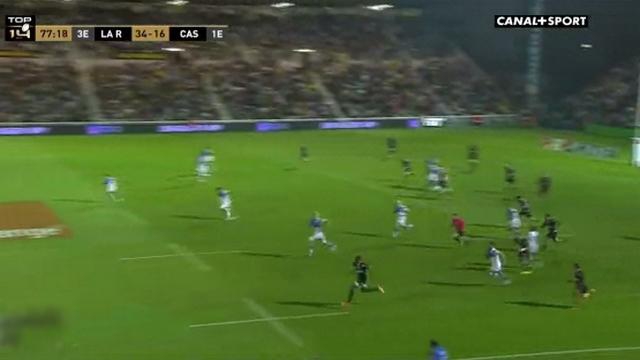 VIDEO. Top 14 - Interception de 90m et passe vissée à une main, Sireli Bobo au sommet de son art face à Castres malgré ses 38 ans 