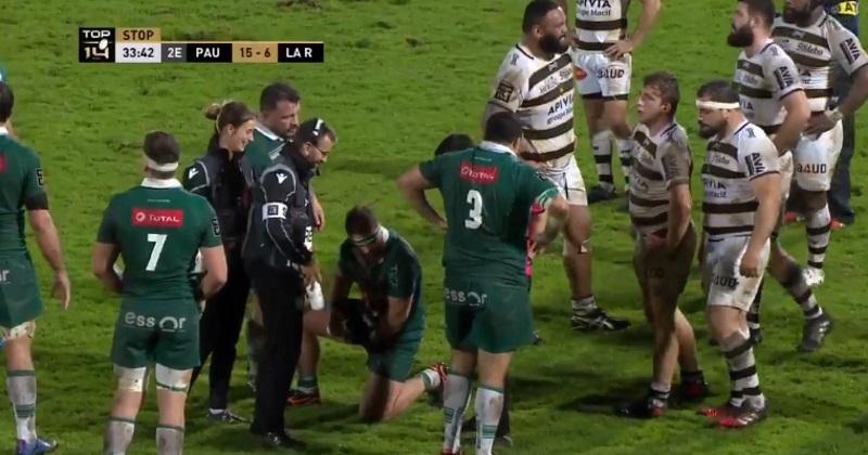 VIDÉO. Top 14 : touché aux bijoux de famille, Quentin Lespiaucq (Pau) se fait chambrer par l'arbitre