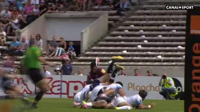 VIDEO. Top 14 - UBB. La défense désastreuse du MHR sur Blair Connor pour l'essai facile de Talebula 