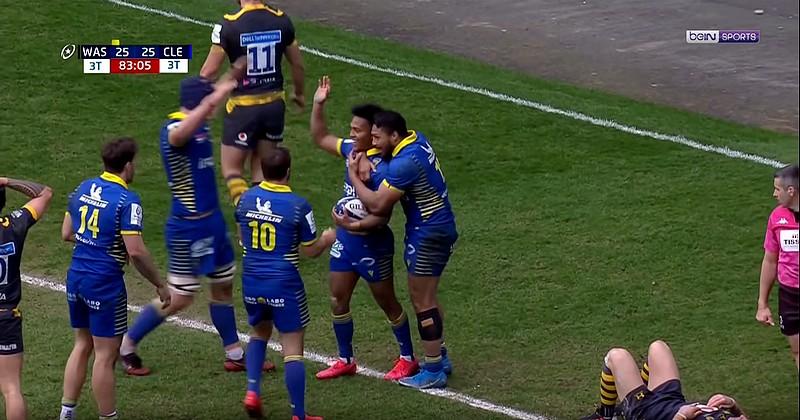 VIDEO. Champions Cup. Tous les essais de la victoire à l'arrachée de Clermont face aux Wasps