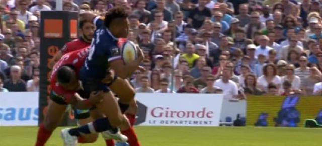 VIDÉO. UBB - RCT : Mathieu Bastareaud désintègre Metuisela Talebula avec un gros plaquage