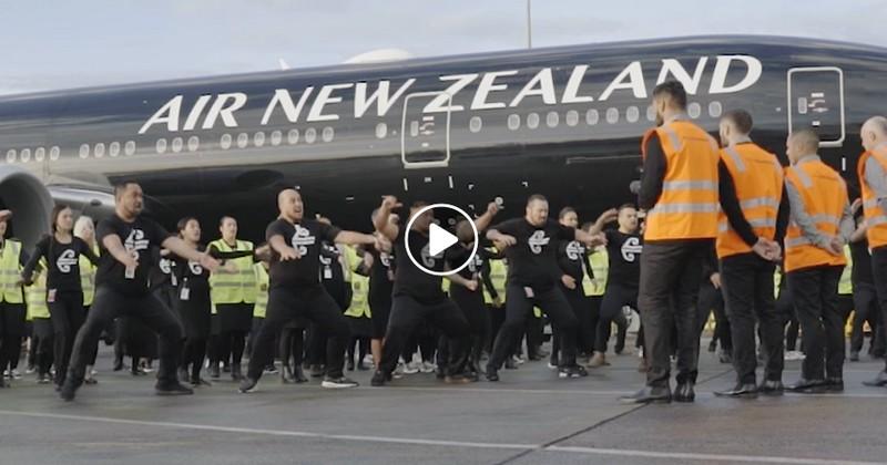 Un haka sur le tarmac de l'aéroport, il n'y a qu'en Nouvelle-Zélande qu'on voit ça [VIDÉO]