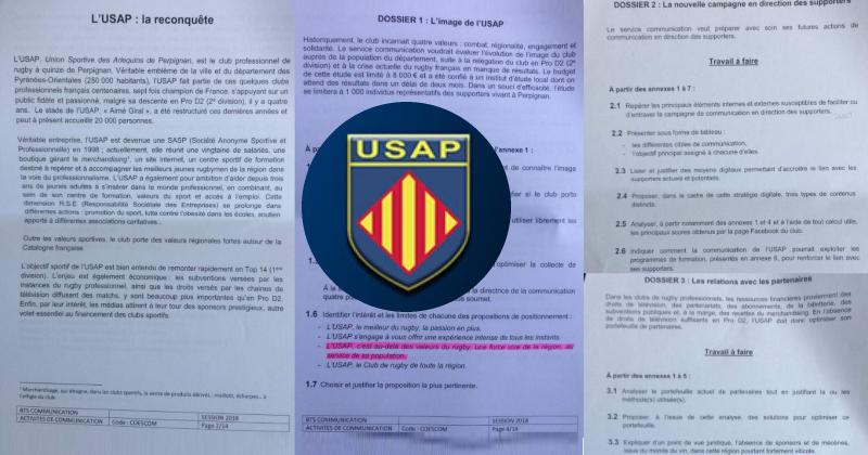 TOP 14 - Insolite : L'USAP s'invite... à l'examen national du BTS