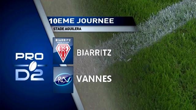 VIDÉO. Pro D2 - Vannes s'offre Biarritz pour un premier succès à l'extérieur 