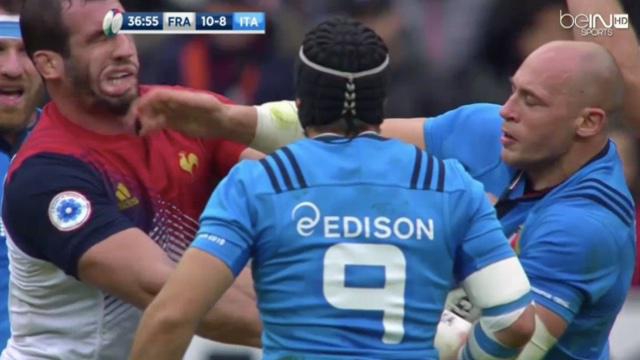 VIDÉO. Un essai, une gifle, un drop raté... le drôle de match de Sergio Parisse contre la France