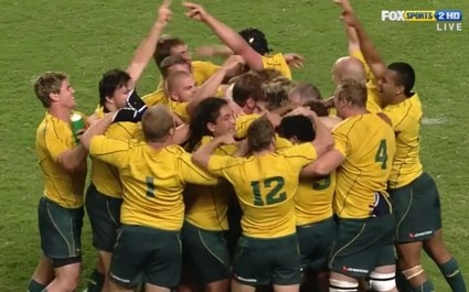 Les Wallabies vainqueurs des Blacks à Hong Kong