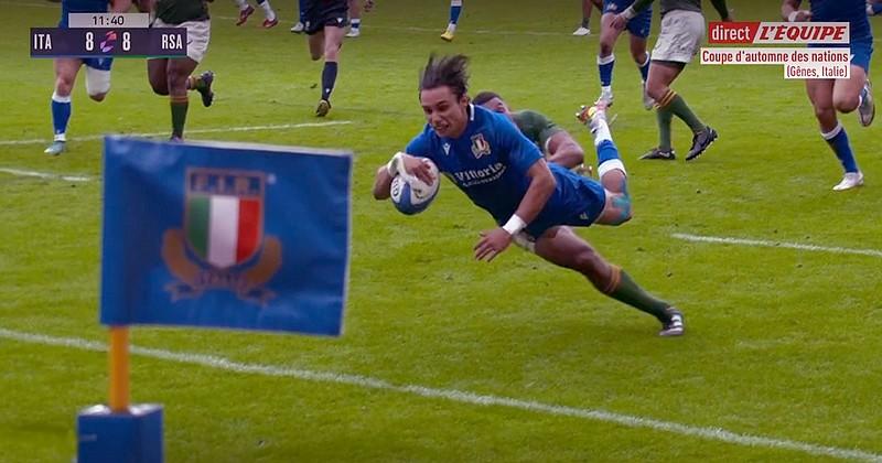 VIDEO. Italie. L'électrique Ange Capuozzo frappe encore et mystifie la défense des Springboks !