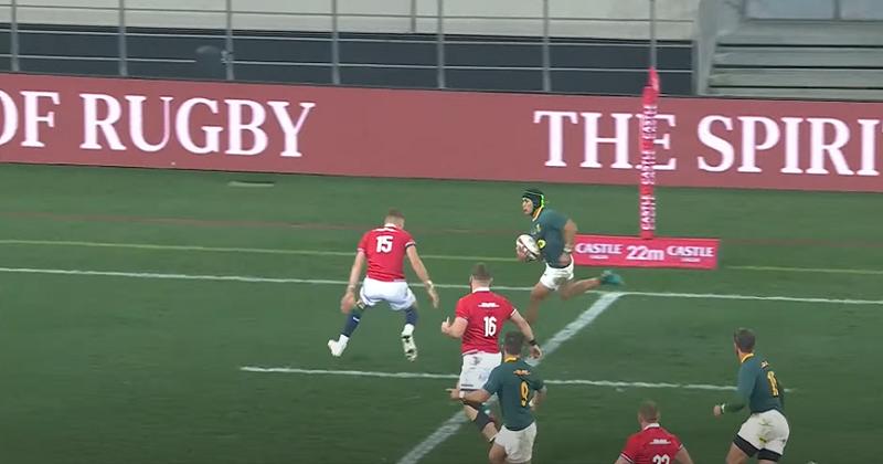 VIDÉO. Cheslin Kolbe est de retour avec un essai qui fait mal aux Lions