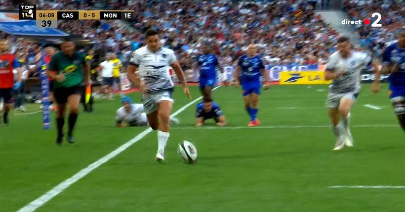 VIDEO. Passe sur le pas, jeu au pied, Vincent ouvre le score pour le MHR en finale !