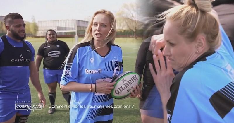 VIDEO. Plaquage, mêlée, ruck, Adriana Karembeu a testé le rugby à Massy