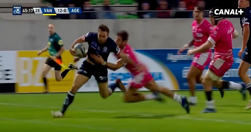 VIDEO. Pro D2. Ce sauvetage in extremis dans l'en-but a fait plonger les Agenais