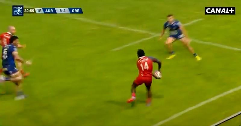 VIDEO. Pro D2. L’essai de 50m façon all black d’Aurillac face à Grenoble