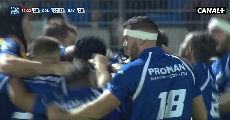 VIDEO. Pro D2. Une fin de match rocambolesque sourit à Colomiers face à Bayonne