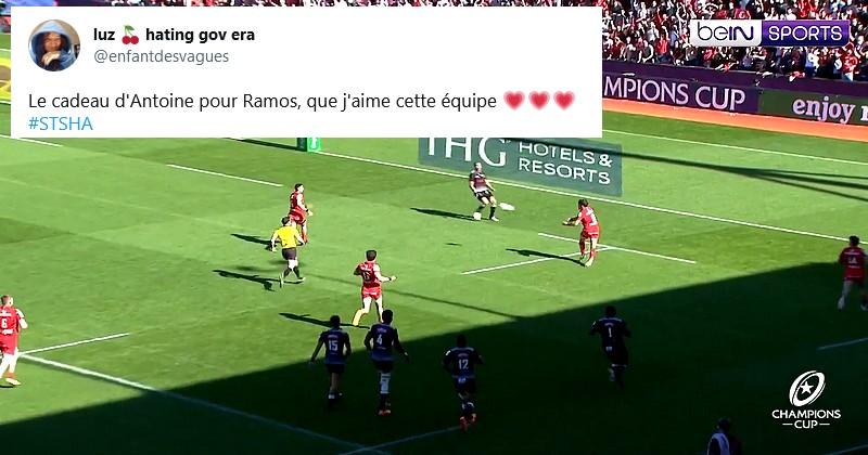 VIDEO. Stade Toulousain. Dupont offre l'essai à Ramos et c'est tout Twitter qui chavire d'amour !