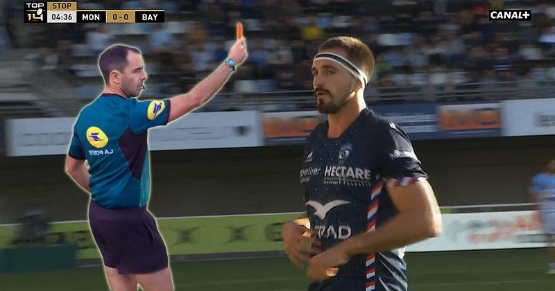 VIDEO. Top 14. 5 minutes de jeu et ROUGE pour le Tricolore Florian Verhaeghe (MHR) !