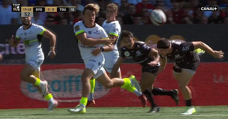 VIDEO. TOP 14. Jeu de mains, jeu de Toulousains : le Stade régale à Oyonnax avec un essai plein de style