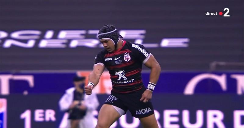 VIDEO. Top 14. MONSTRUEUX ! Le Drop de 50m de Cheslin Kolbe en finale !