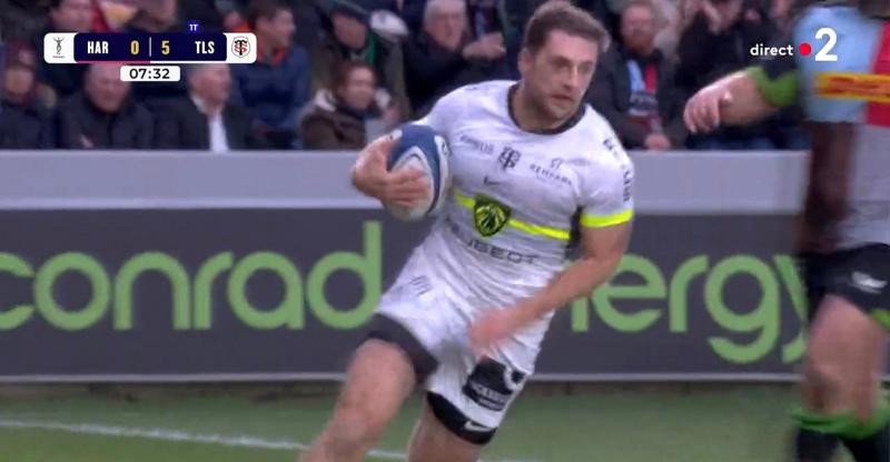 VIDEO. Trois essais en 11 minutes, match fou entre Toulouse et les Harlequins en Champions Cup !