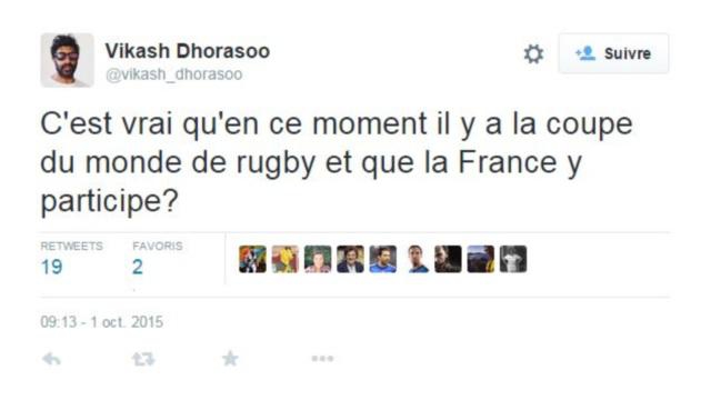 Coupe du monde : Vikash Dhorasoo chambre sur Twitter puis remis à sa place par la Boucherie Ovalie