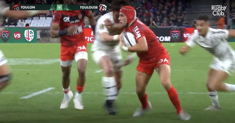 VIDÉO. Top 14. Revivez la performance XXL du taureau Gabin Villière face à Toulouse