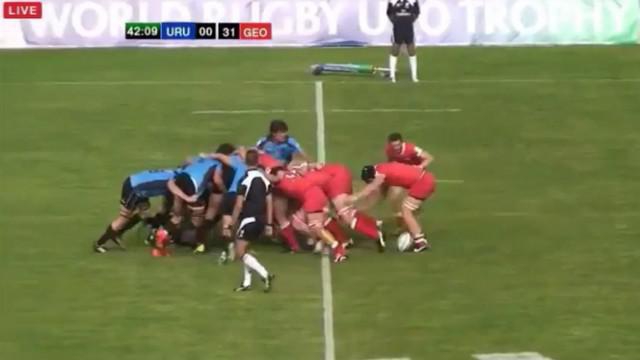 VIDEO. World Rugby U20 Trophy. La démonstration de force des avants géorgiens face à l'Uruguay 