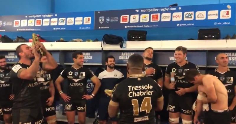 WTF : la belle Marseillaise de Paul Willemse dans les vestiaires pour fêter la victoire du MHR