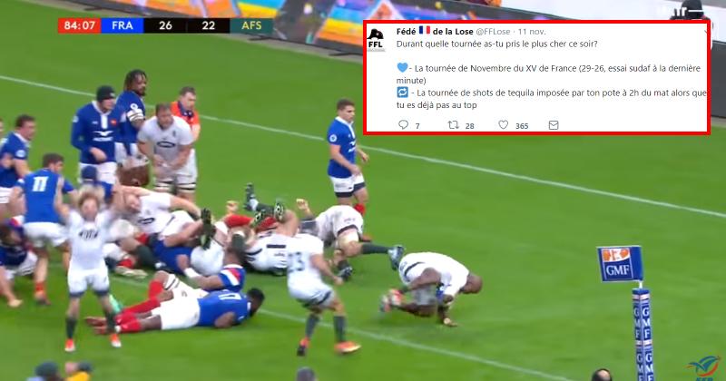 WTF : la Fédération Française de la Lose se régale après la défaite des Bleus face aux Springboks