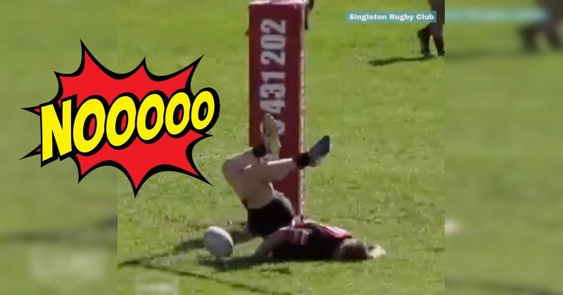 WTF - Un rugbyman réinvente le coup du scorpion à ses dépens [VIDÉO]