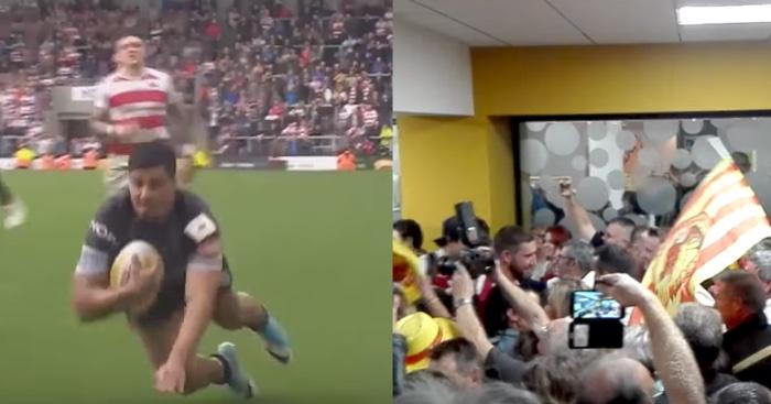 VIDÉO. XIII. Les Dragons Catalans accueillis en héros après leur maintien en Super League