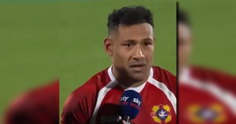 VIDEO - L'incroyable émotion de Sonatane Takulua (TONGA) après la déculottée face aux Blacks