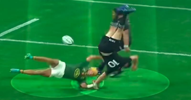 ALL BLACKS. Beauden Barrett a ''craint le pire'' lors de sa chute après sa collision dans les airs