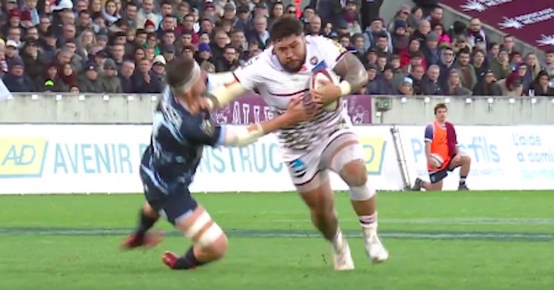 VIDEO. Des culs, des raffuts, des ''hits'' : ''Big Ben'' Tameifuna (148kg) marche sur la défense de Bayonne