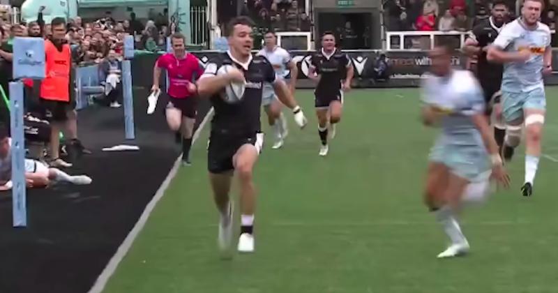 VIDEO. Une relance de l'en-but et les Harlequins inscrivent déjà des essais de 100m en Angleterre