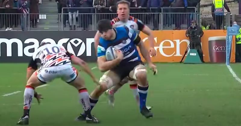 VIDEO. En Angleterre, Josh Bayliss se la joue Cheslin Kolbe et mystifie son vis-à-vis pour le magnifique essai de Bath