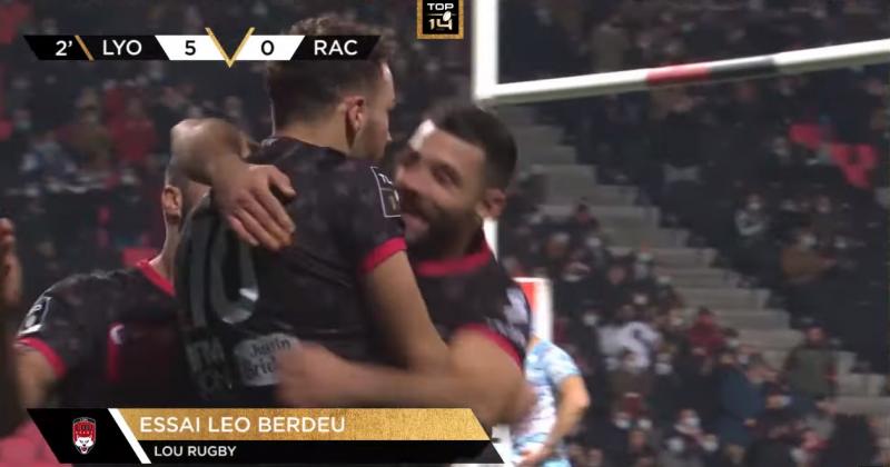 VIDEO. TOP 14. Porté par un grand Berdeu, Lyon enfonce un peu plus le Racing !