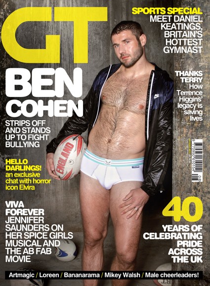 Ben Cohen fait la Une d'un magazine gay
