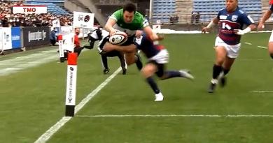 VIDEO. Rugby. Ben Paltridge enfile sa cape de Superman pour un essai acrobatique
