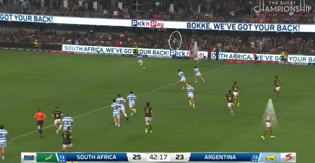 Rugby Championship. Triplé, 37 points, le phénomène Sacha Feinberg-Mngomezulu peut faire peur au XV de France