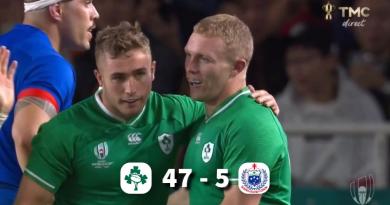 COUPE DU MONDE : L'Irlande fait le job face aux Samoa, et se qualifie pour les 1/4 !