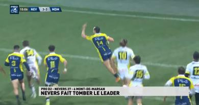 VIDEO.  PRO D2.  Lucas Blanc mystifies the defense of Mont-de-Marsan and Nevers brings down the leader thumbnail