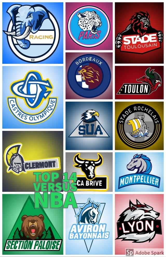 Top 14 NBA - Les logos des clubs à l'américaine dessinés un fan [PHOTO] | Le